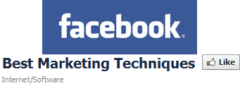 best marketing techniques facebook like